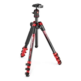 קיט חצובת סטילס קומפקטית עם ראש כדורי BEFREE RED