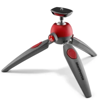 חצובה שולחנית 2 שלבים Manfrotto Pixi-EVO בצבע אדום
