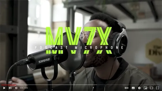 מיקרופון דינמי Shure MV7X