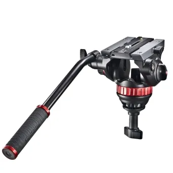 ראש שמן Manfrotto 502A עם בסיס 75 מ"מ