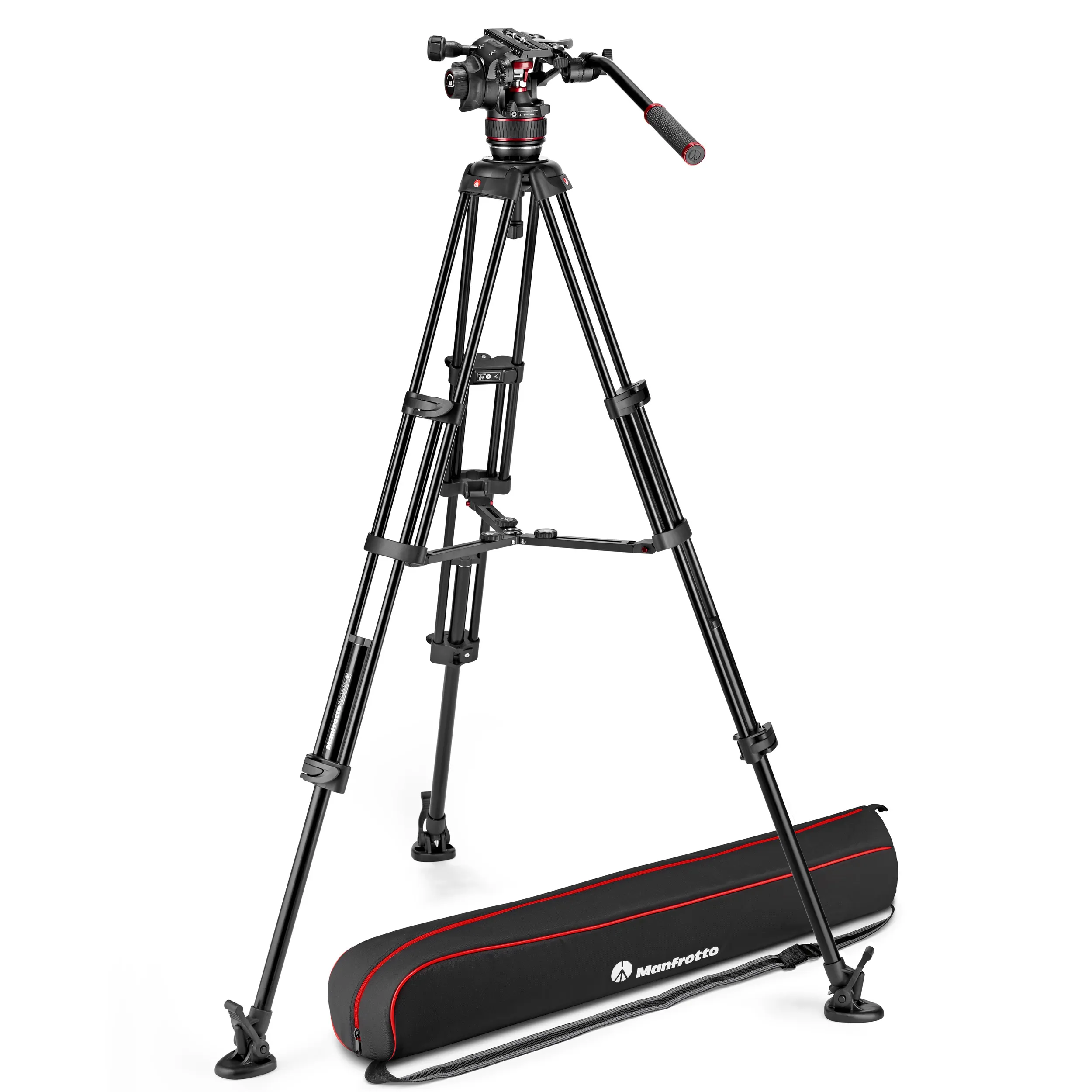 קיט חצובת וידאו הכולל ראש Nitrotech 608 וחצובה עם ספרדר אמצעי