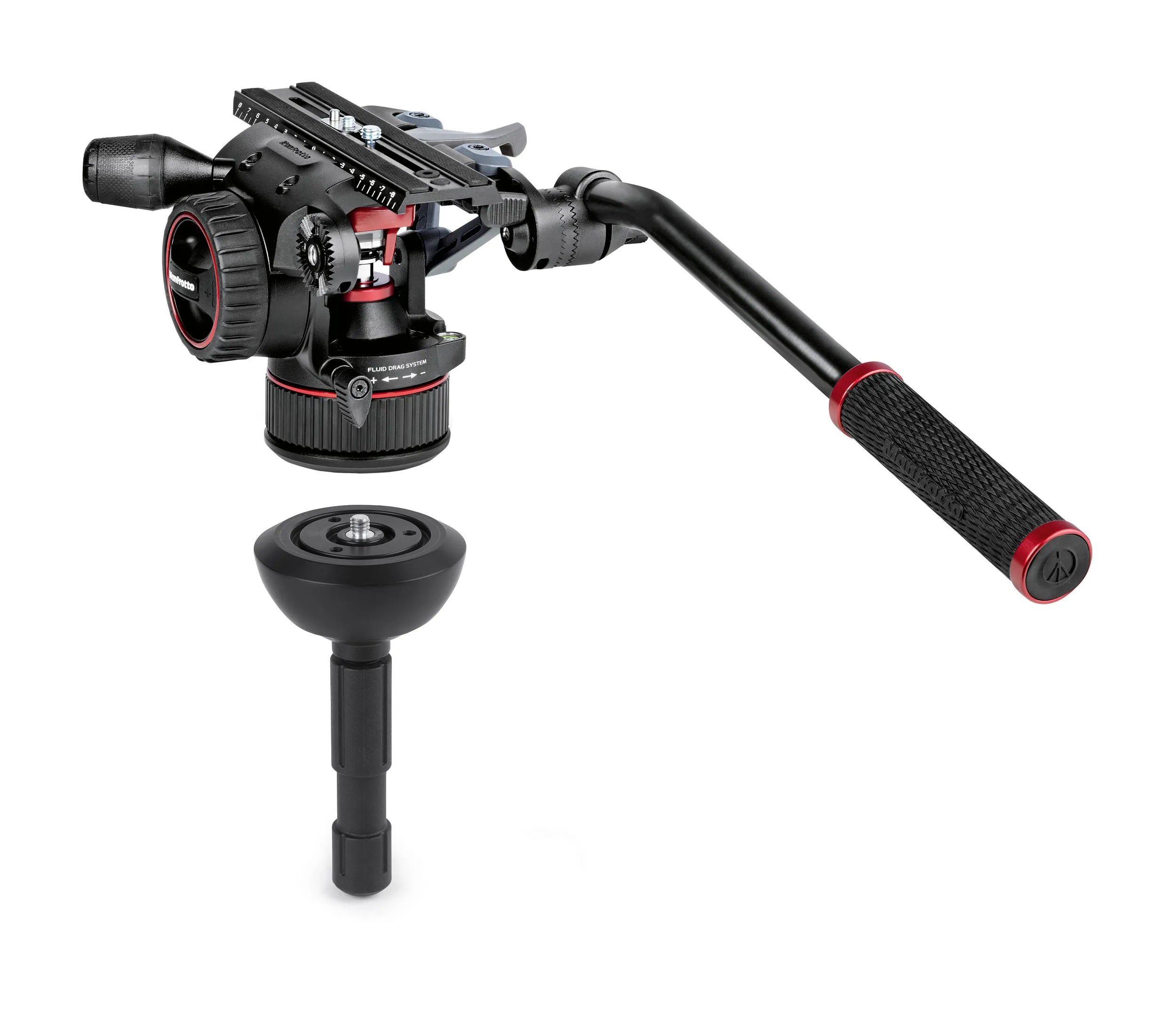 קיט חצובת וידאו הכולל ראש Nitrotech N12 ורגלים 545B עם ספרדר אמצעי