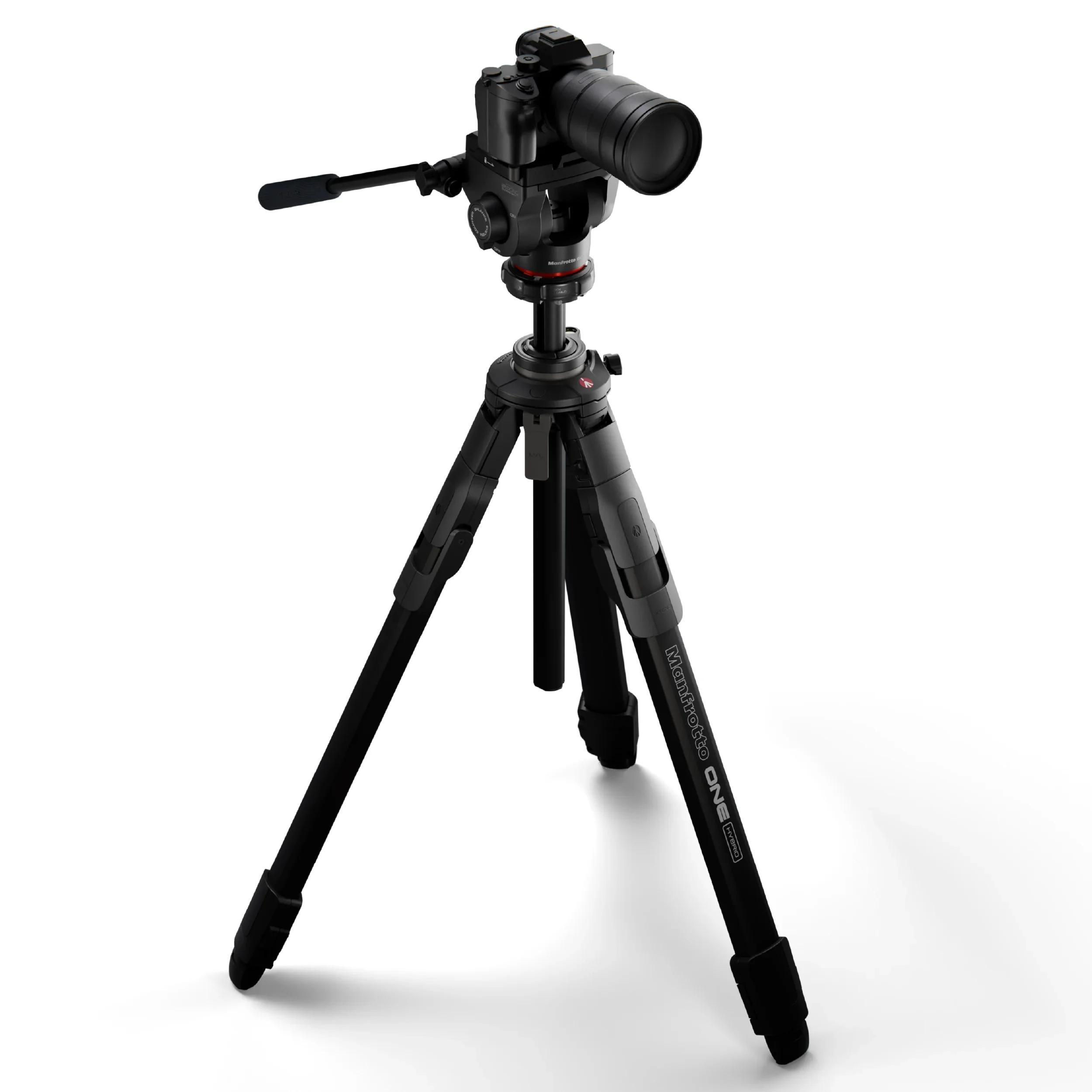 קיט חצובת אלומיניום פתיחה מהירה Manfrotto One + ראש וידאו 500X