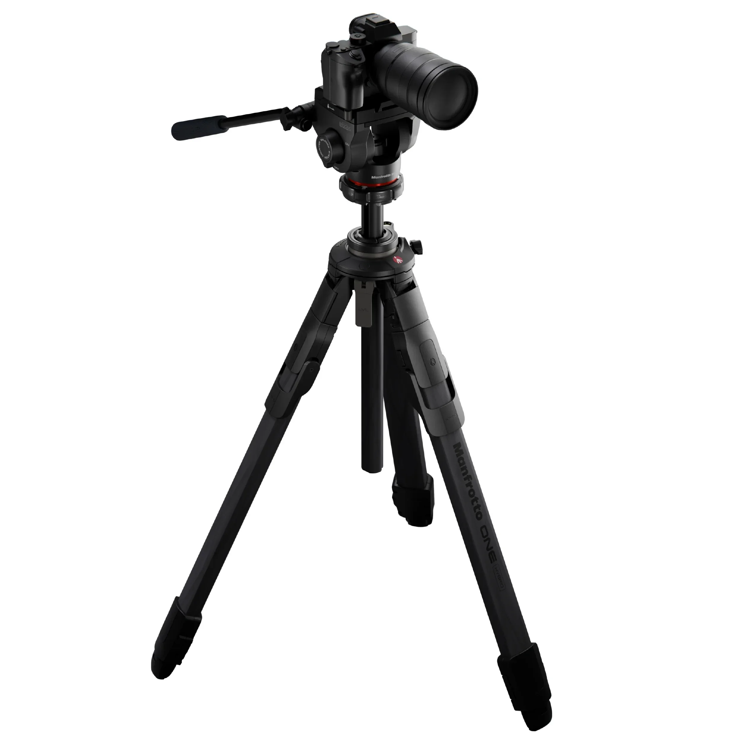 קיט חצובת סיבי פחמן פתיחה מהירה Manfrotto One + ראש וידאו 500X