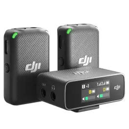 מערכת מיקרופון אלחוטי 2 משדרים DJI-MIC