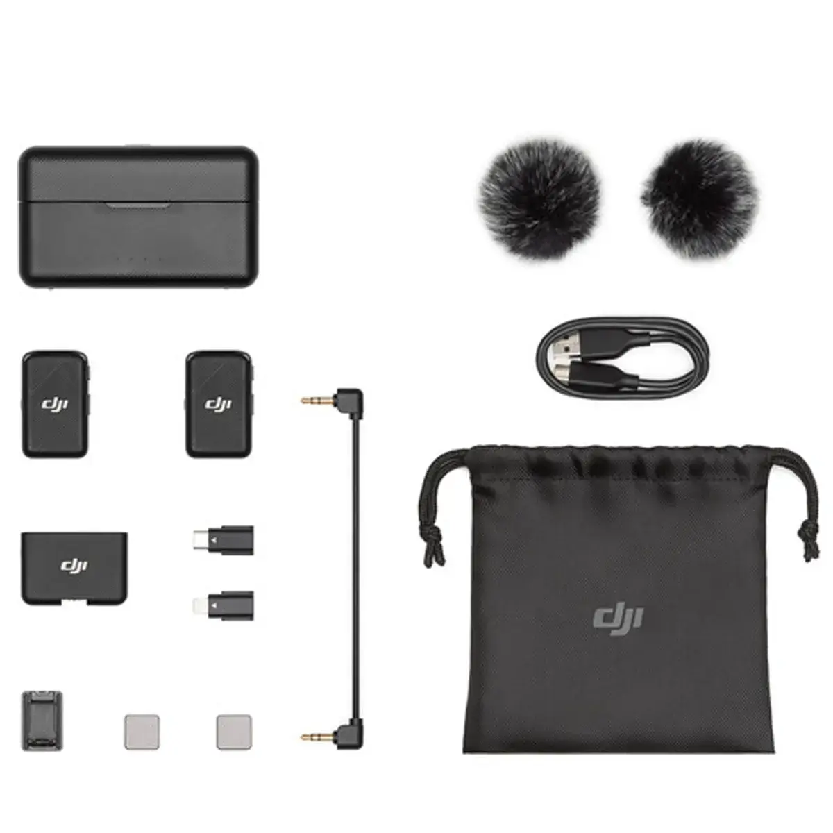 מערכת מיקרופון אלחוטי 2 משדרים DJI-MIC