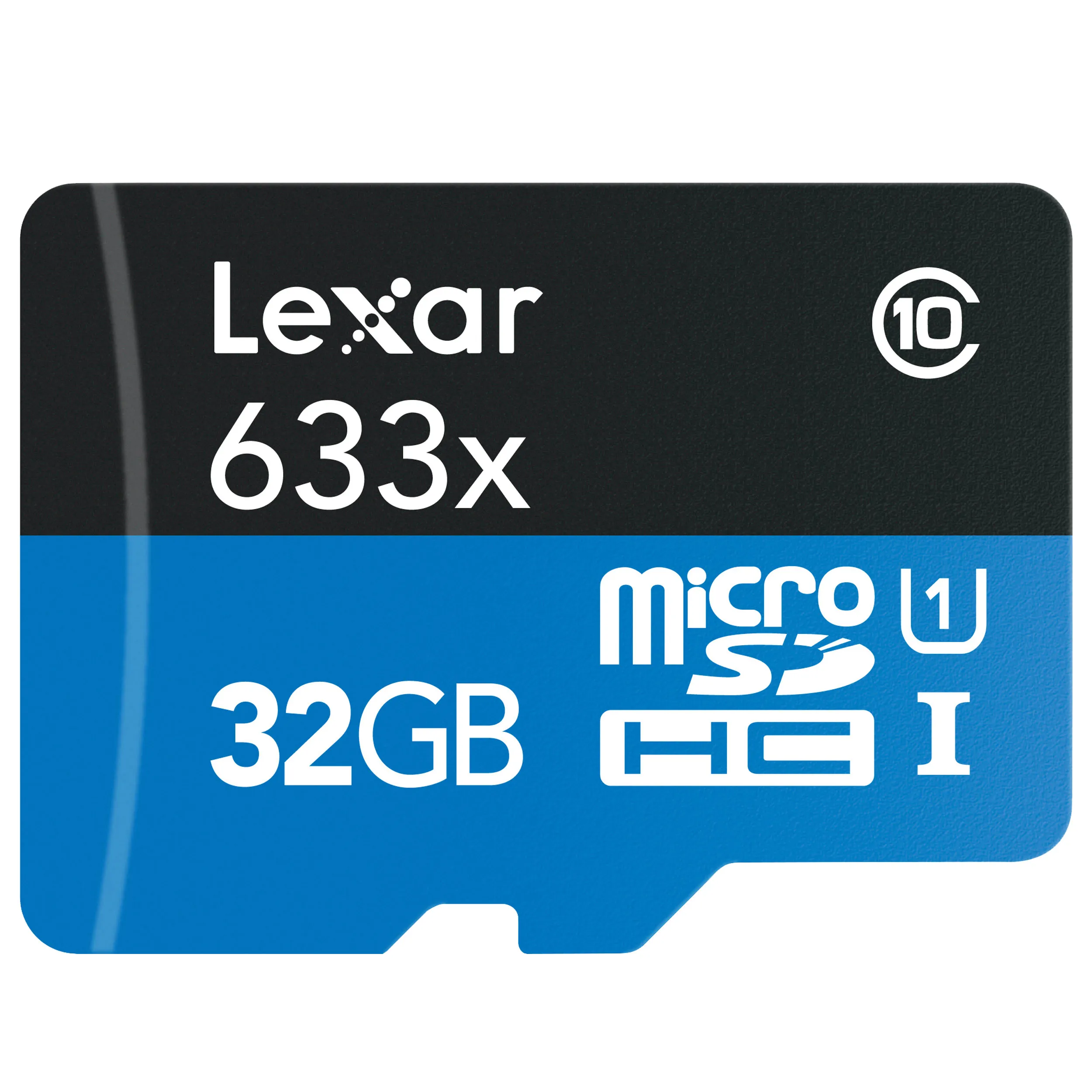 כרטיס זיכרון Lexar 32GB microSDHC UHS-I Class-10  עם מתאם SD