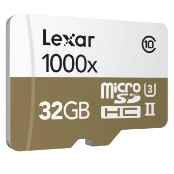 כרטיס זיכרון Lexar 32GB microSDHC UHS-II 1000x U3 עם קורא ל-USB