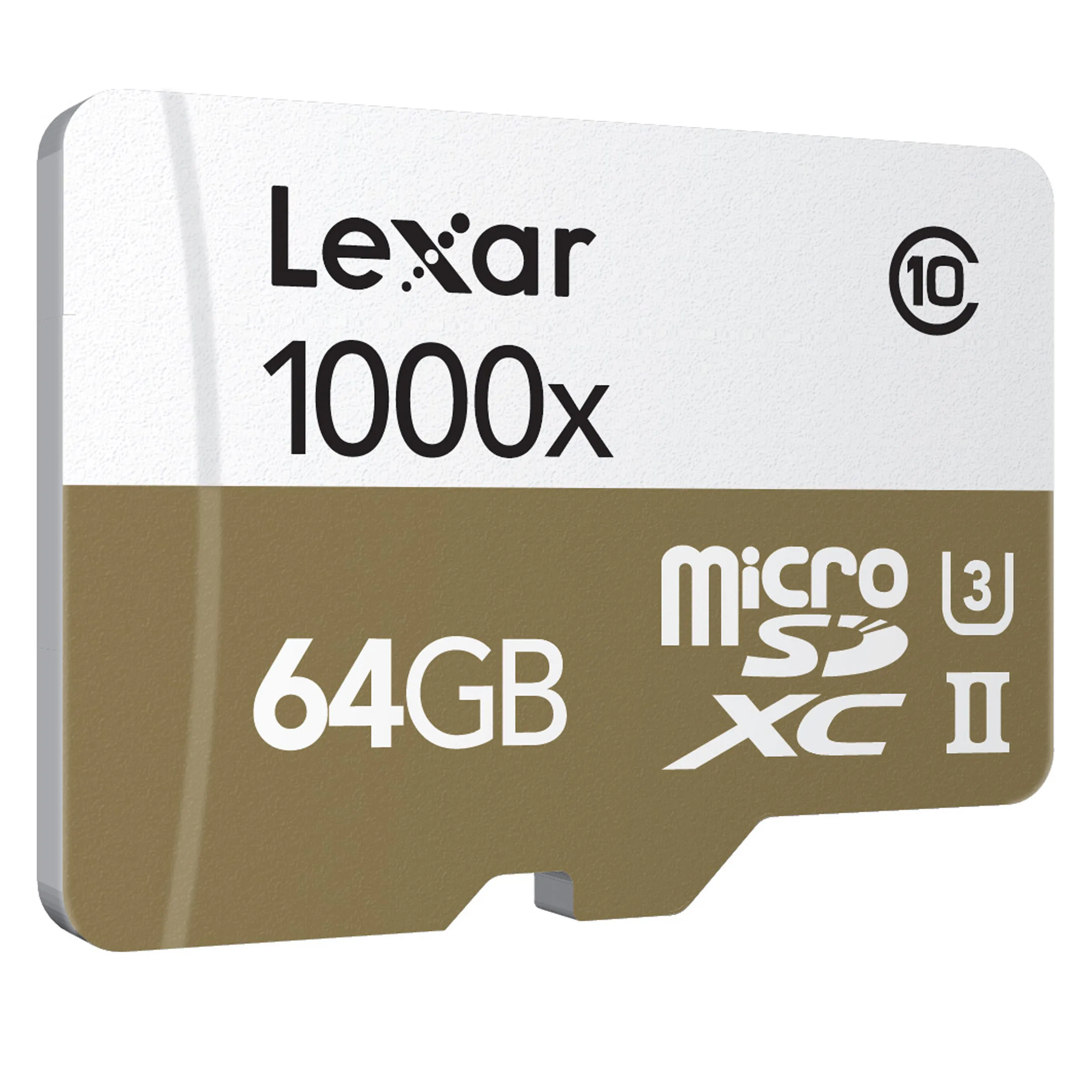 כרטיס זיכרון Lexar 64GB microSDXC UHS-II 1000x U3 עם קורא ל-USB