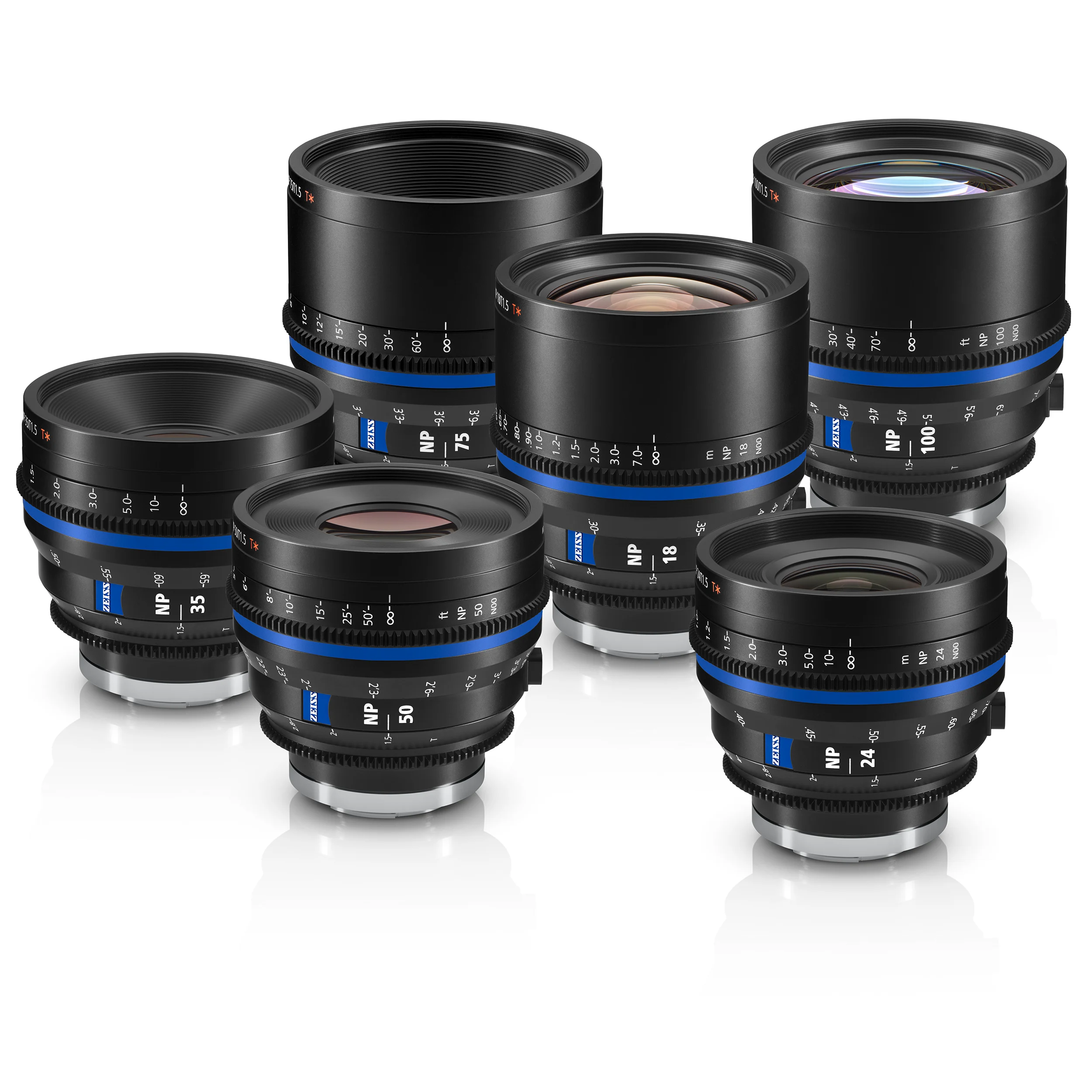 סט 6 עדשות Zeiss Nano Prime Feet הכולל ארגז נשיאה קשיח