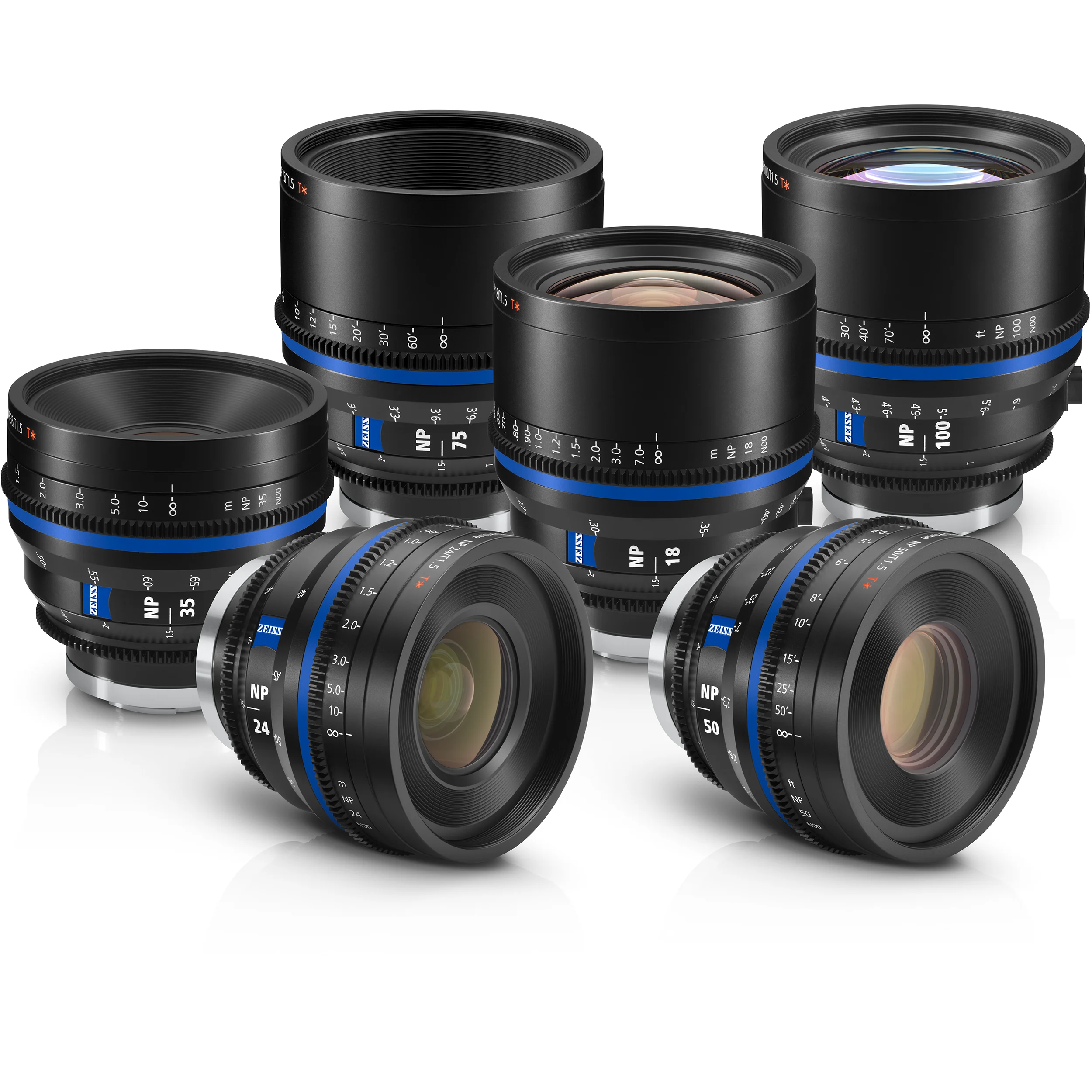 סט 6 עדשות Zeiss Nano Prime Feet הכולל ארגז נשיאה קשיח
