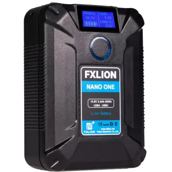 סוללת ליתיום FXLION NANO ONE 14.8V/50Wh V-Mount