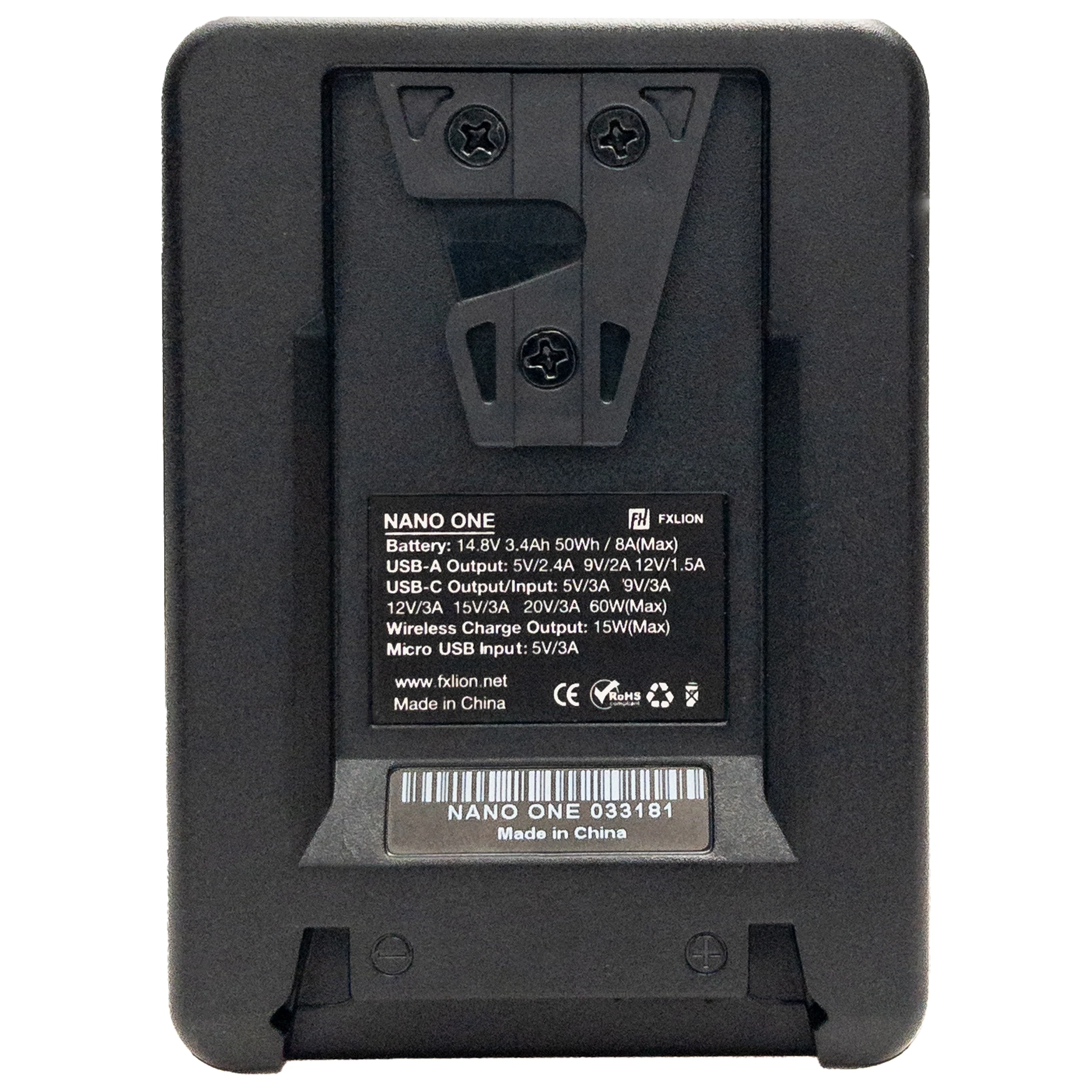 סוללת ליתיום FXLION NANO ONE WIRELESS 14.8V/50Wh V-Mount
