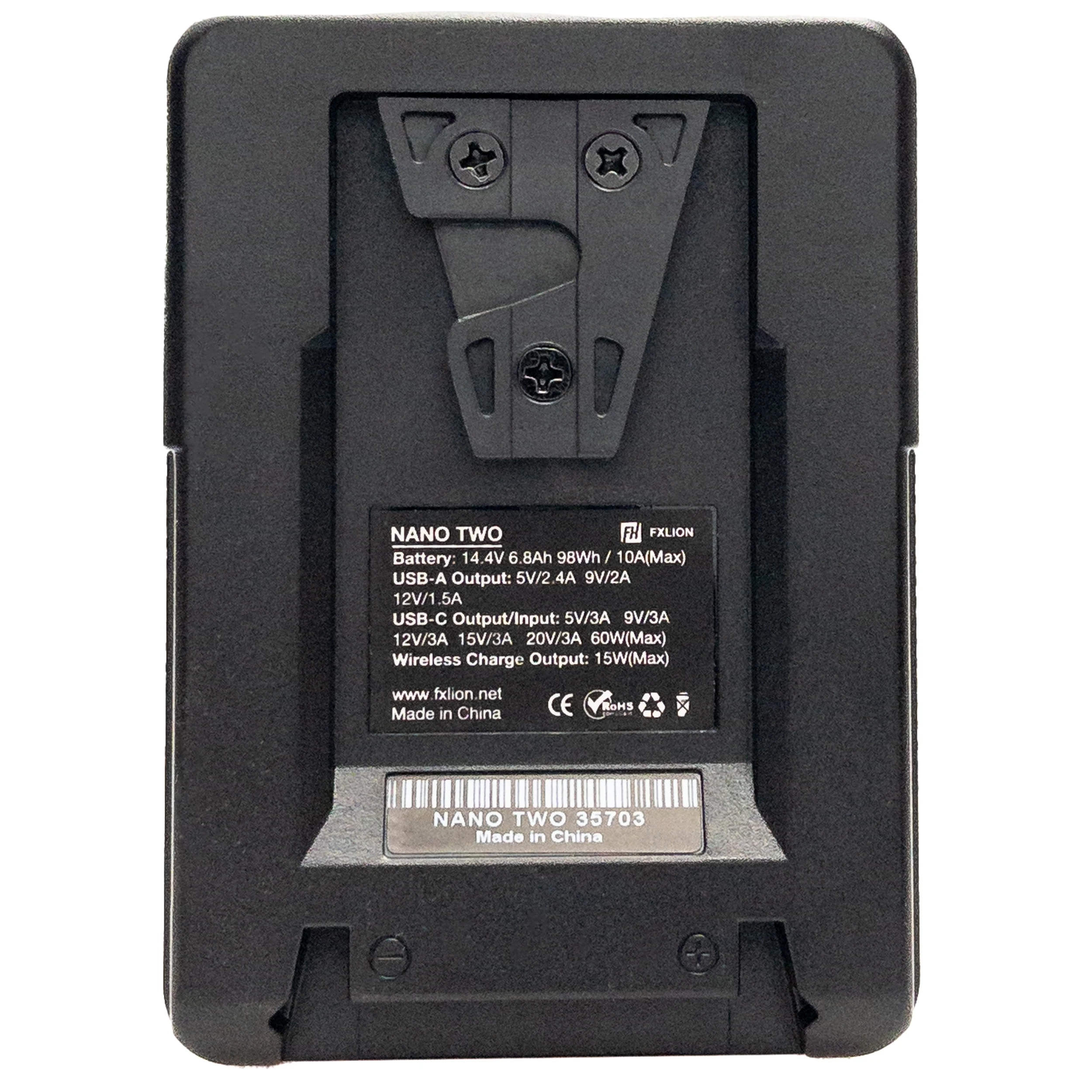 סוללת ליתיום FXLION NANO TWO WIRELESS 14.8V/98Wh V-Mount