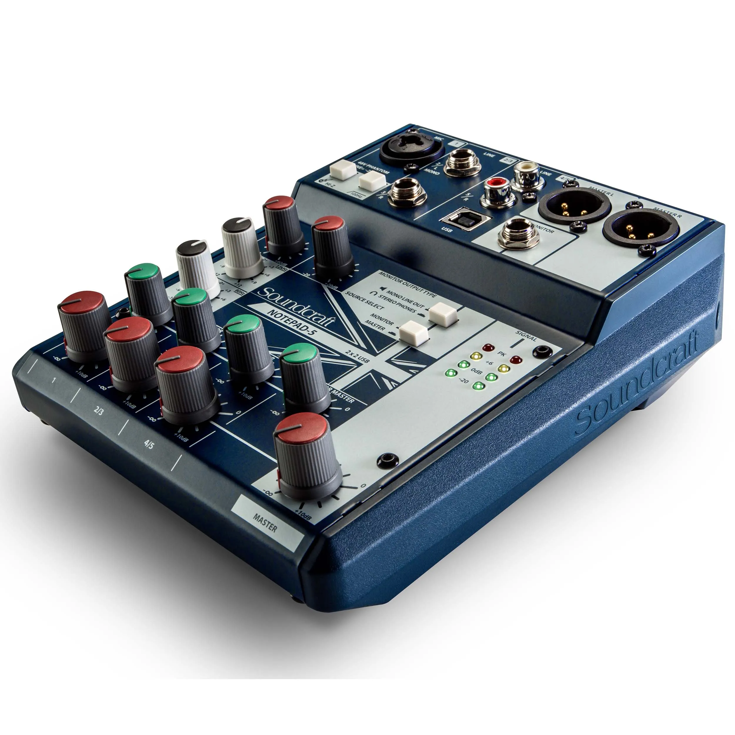 מיקסר 5 ערוצים ממשק Soundcraft Notepad-5 USB