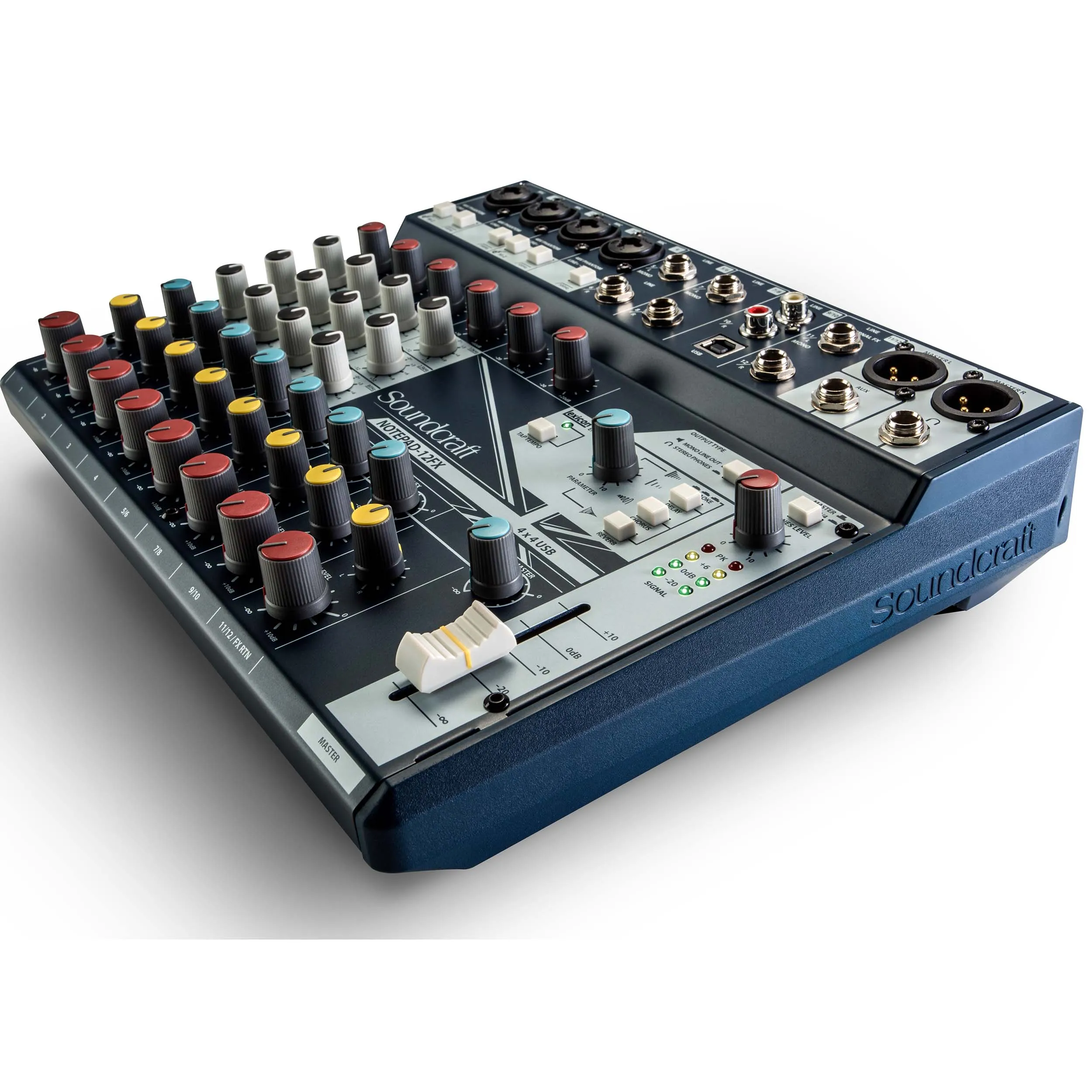 מיקסר 12 ערוצים עם אפקטים מובנים וממשק Soundcraft Notepad-12FX USB