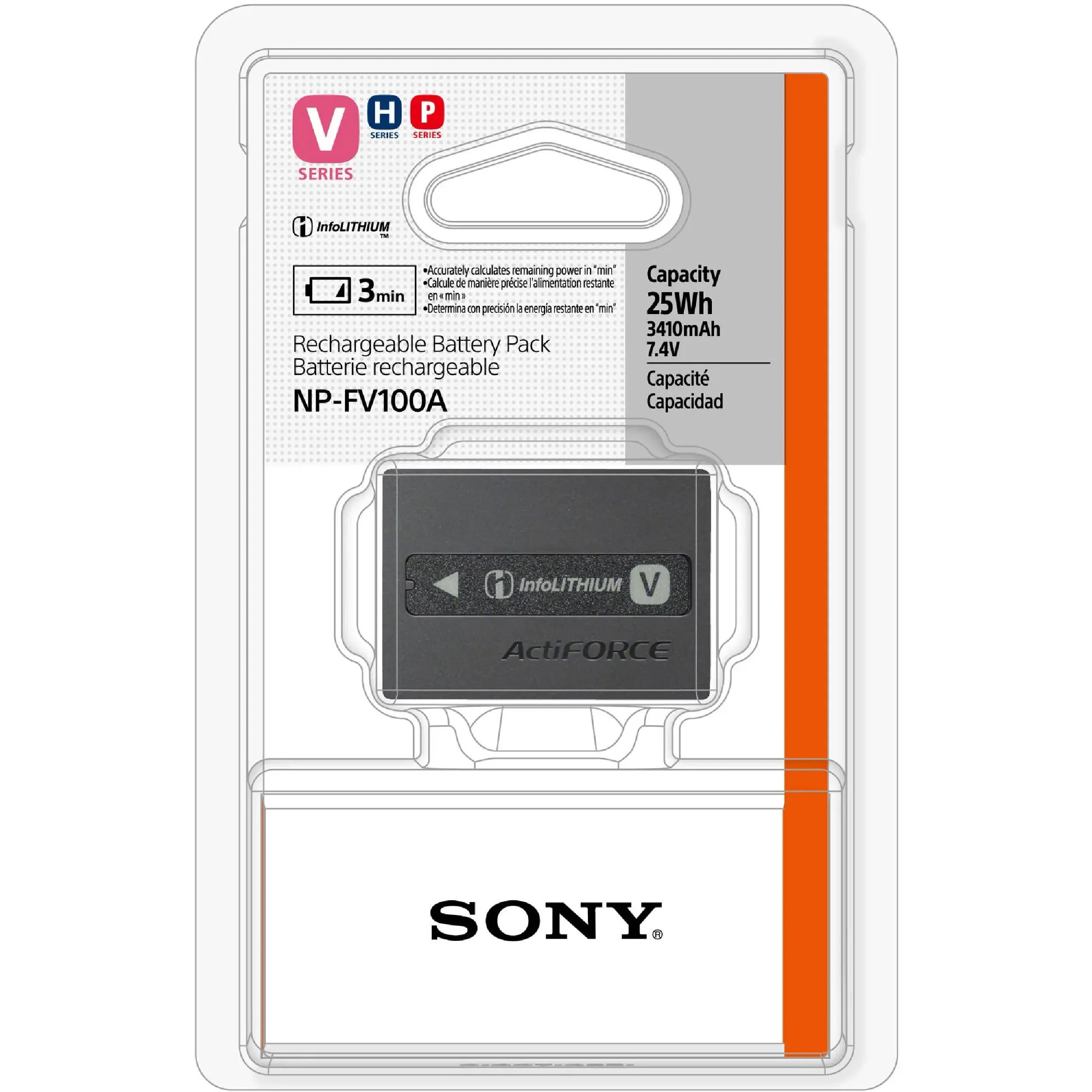 סוללת  ליתיום מקורית למצלמות Sony NP-FV100
