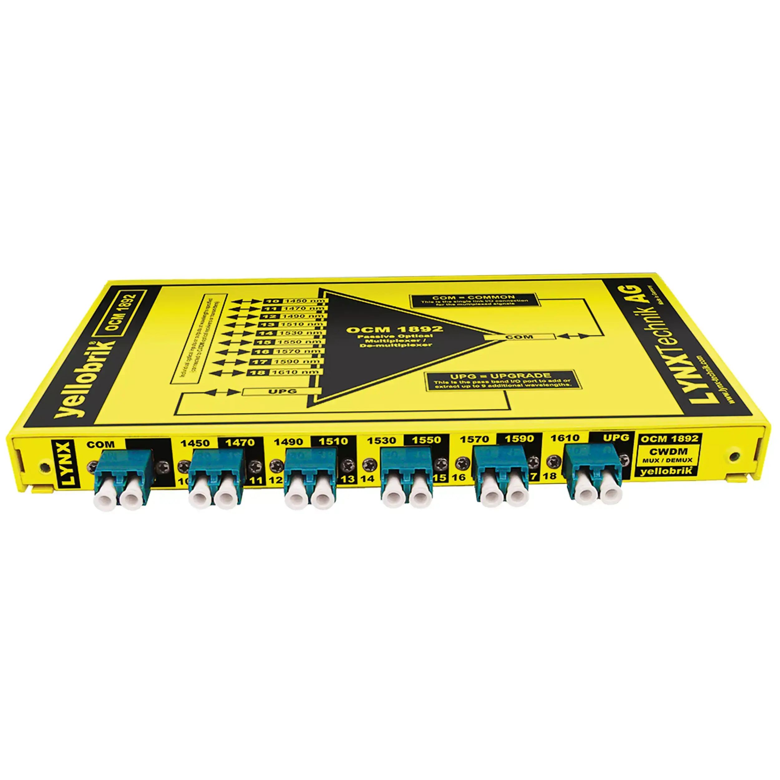 LYNX OCM 1892 9 Channel CWDM Optical Mux/Demux
