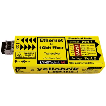 LYNX OET 1510 Ethernet to Fiber Transceiver (Switch)