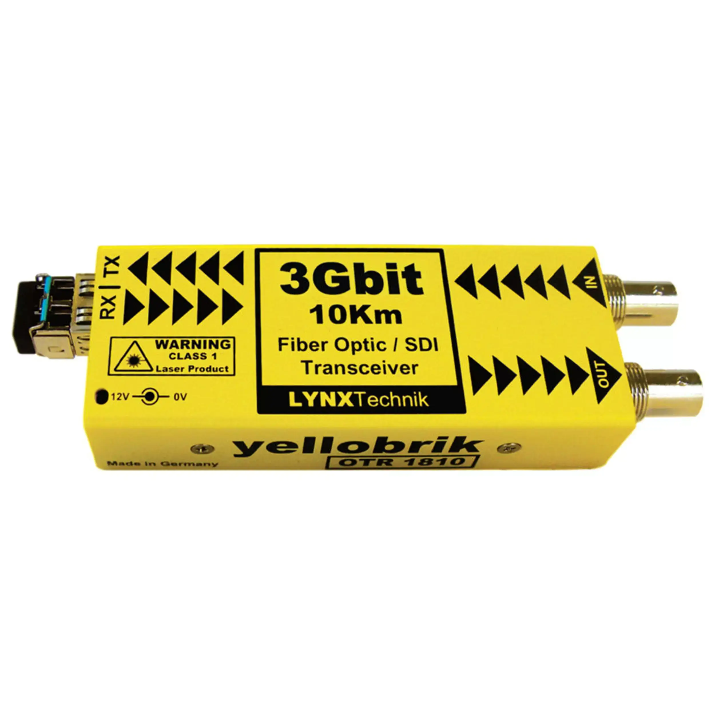 LYNX OTR 1810-1 3G Fiber Optic / SDI Transceiver Singlemode