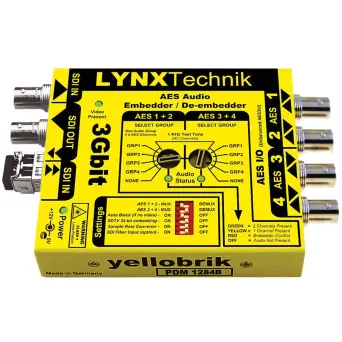 LYNX PDM 1284 B AES audio Embedder / De-embedder (unbalanced AES)