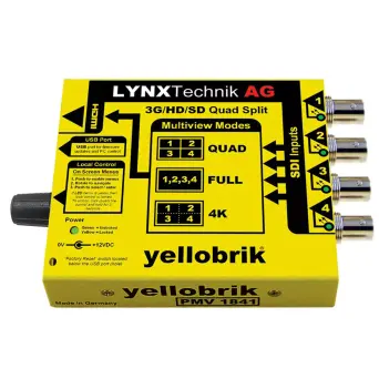 LYNX PMV 1841 3Gbit SDI to HDMI Quad Split with 4K Monitoring