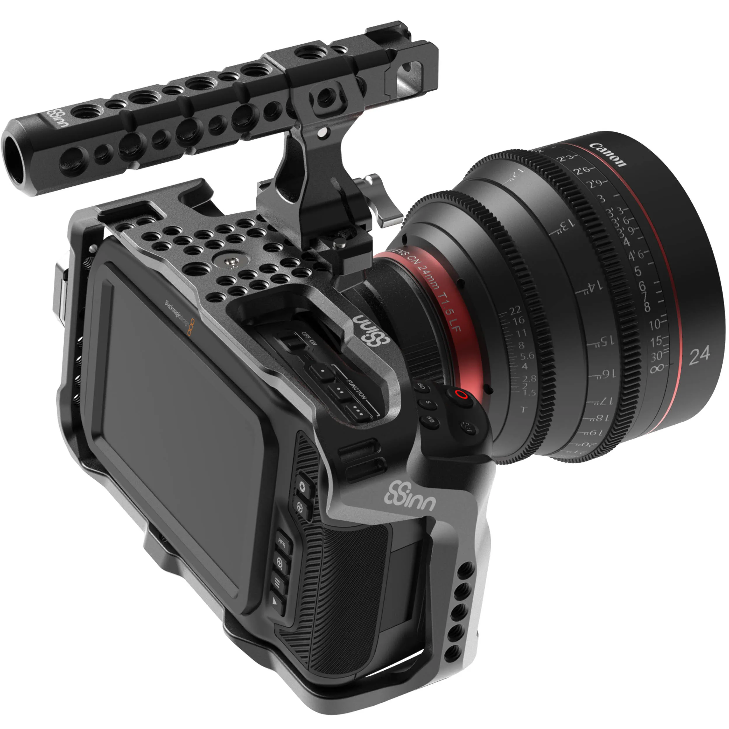 כלוב ייעודי למצלמת Pocket Cinema 4K/6K הכולל ידית אחיזה מתקדמת 8Sinn
