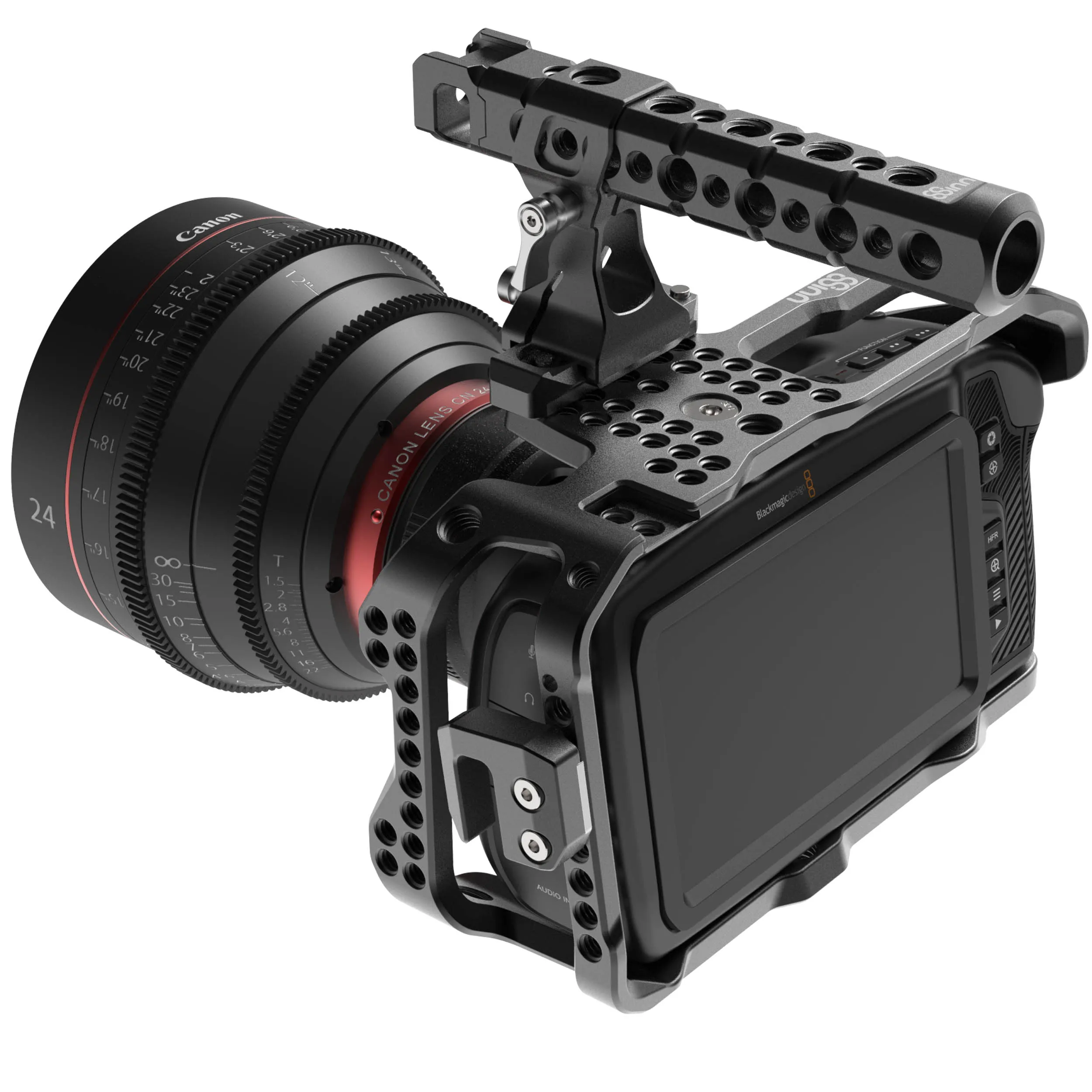 כלוב ייעודי למצלמת Pocket Cinema 4K/6K הכולל ידית אחיזה מתקדמת 8Sinn