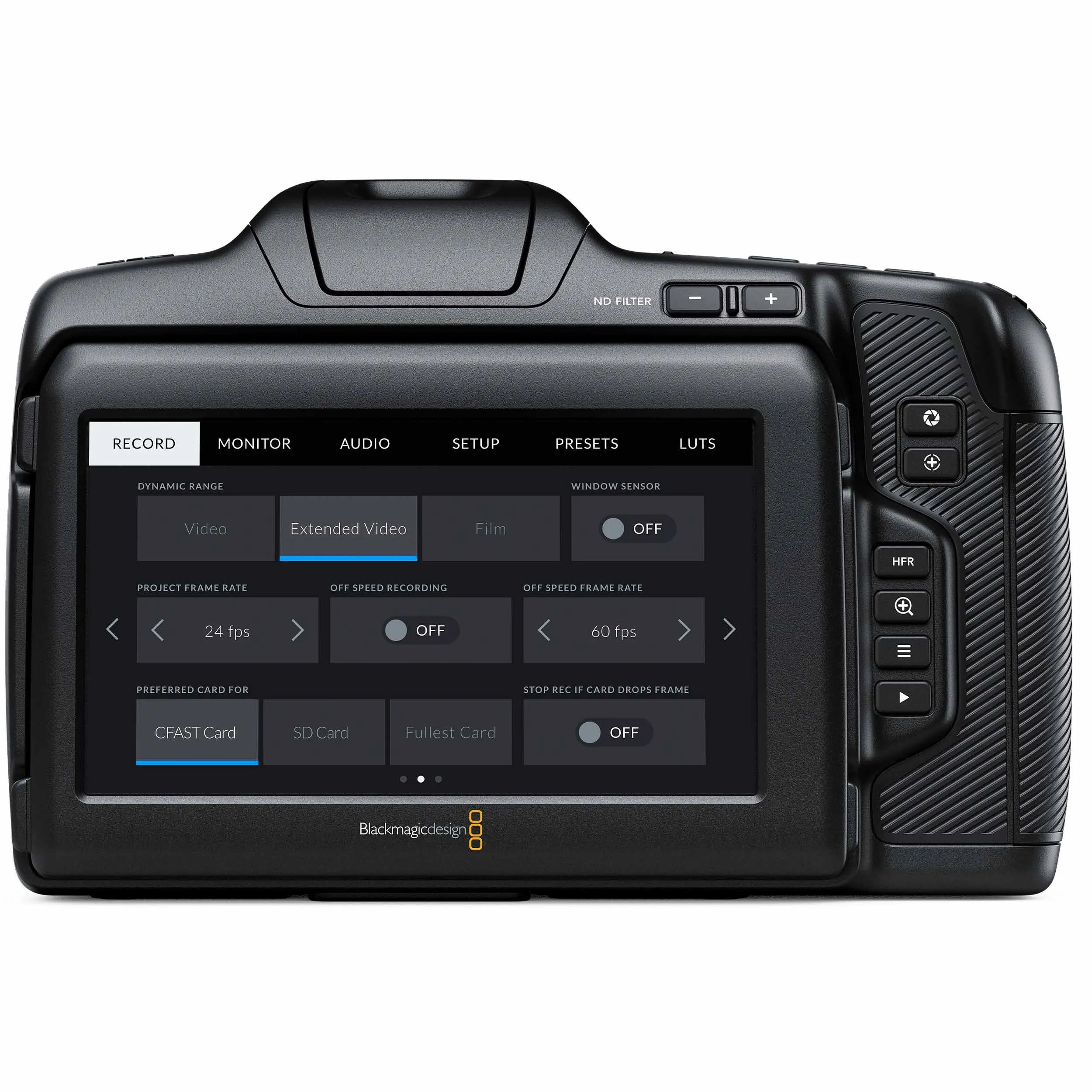 מצלמה Blackmagic Pocket Cinema Camera 6K Pro --שנתיים אחריות