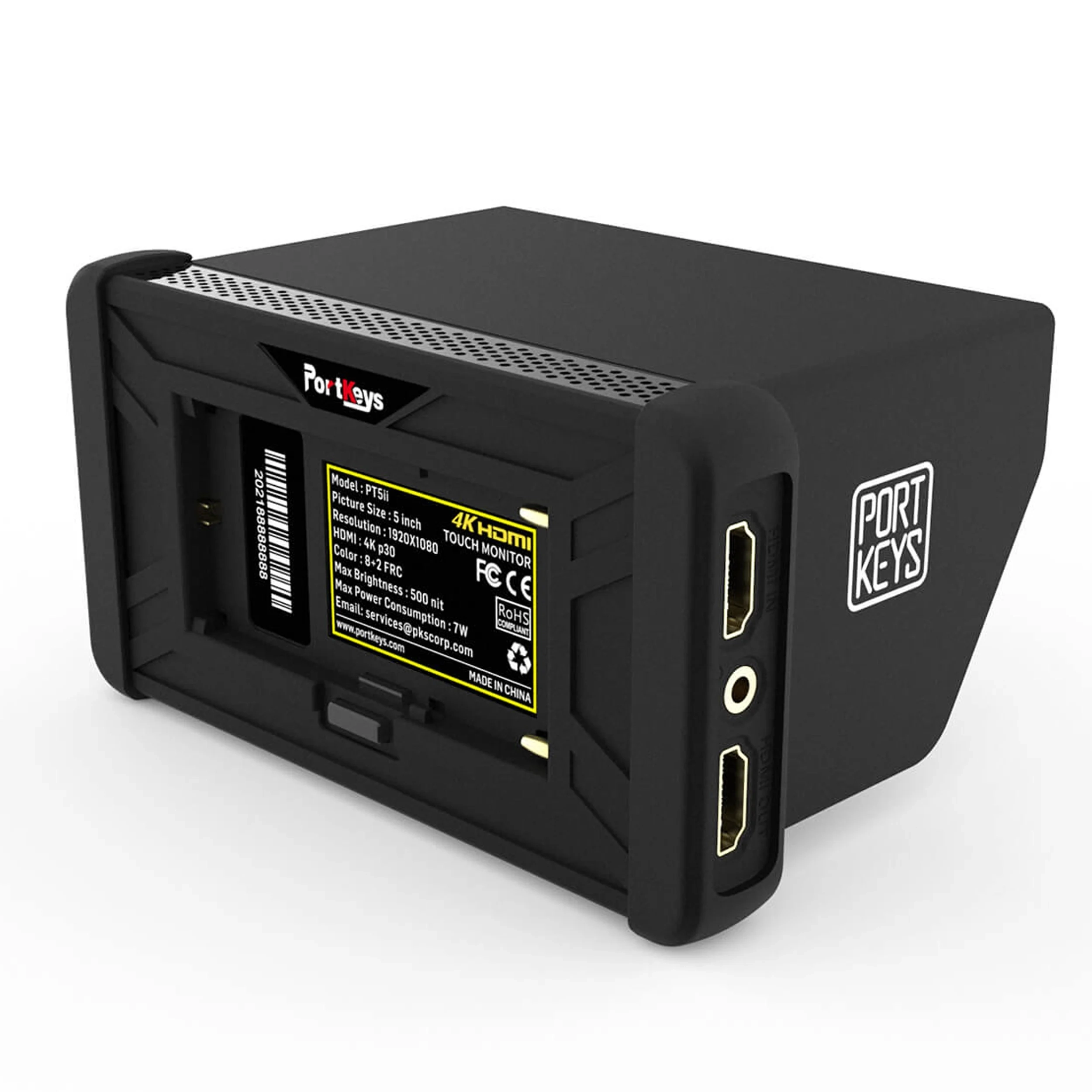 מסך מגע "5 תומך Portkeys PT5 II 5" 4K HDMI 3D LUT