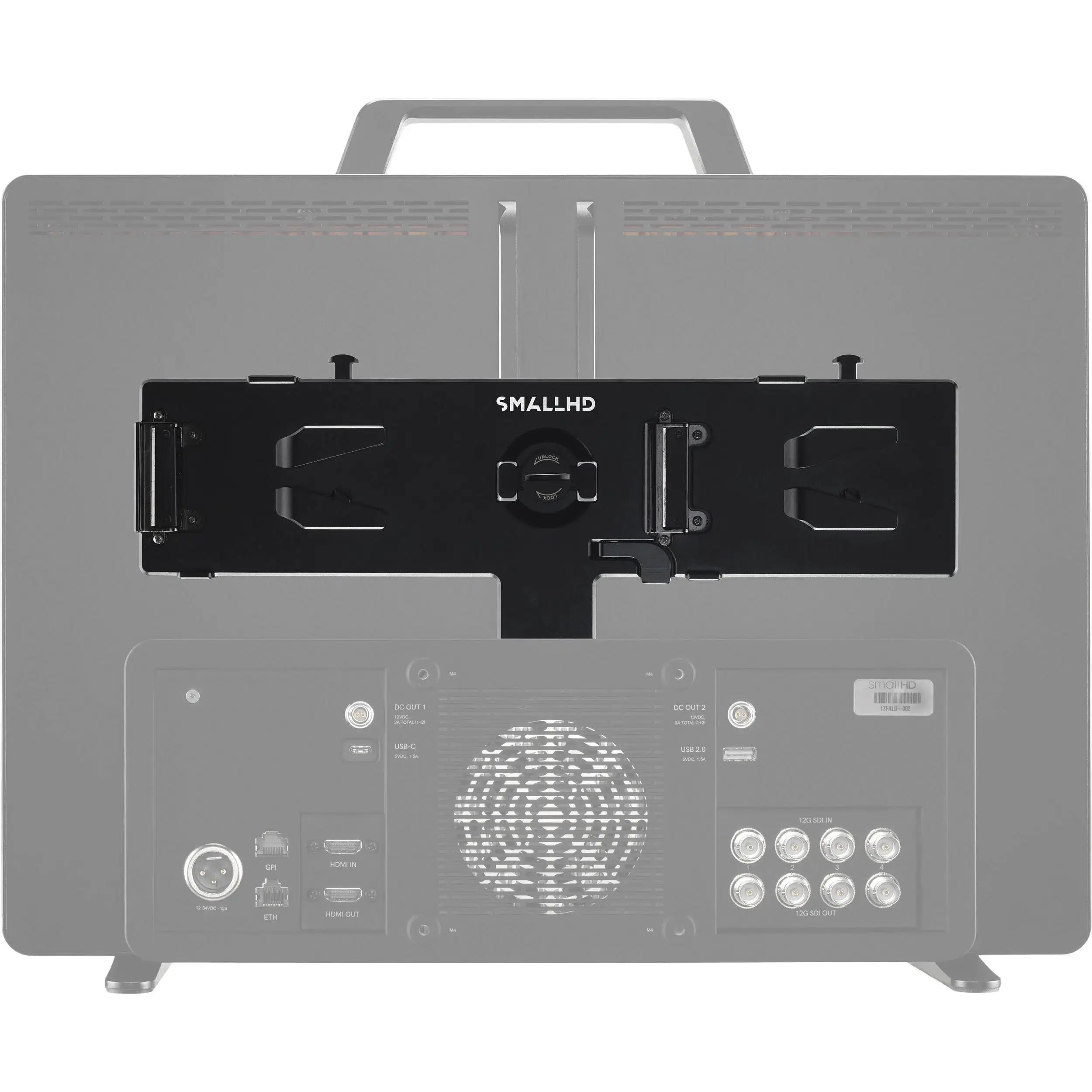מתאם 2 סוללות V-LOCK 14v/26v למוניטור SmallHD