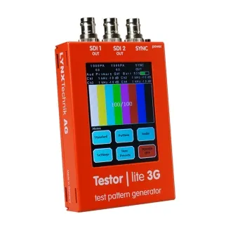 ציוד לאולפן צילום Lynx Testor | lite 3G" - SDI test pattern generator 3
