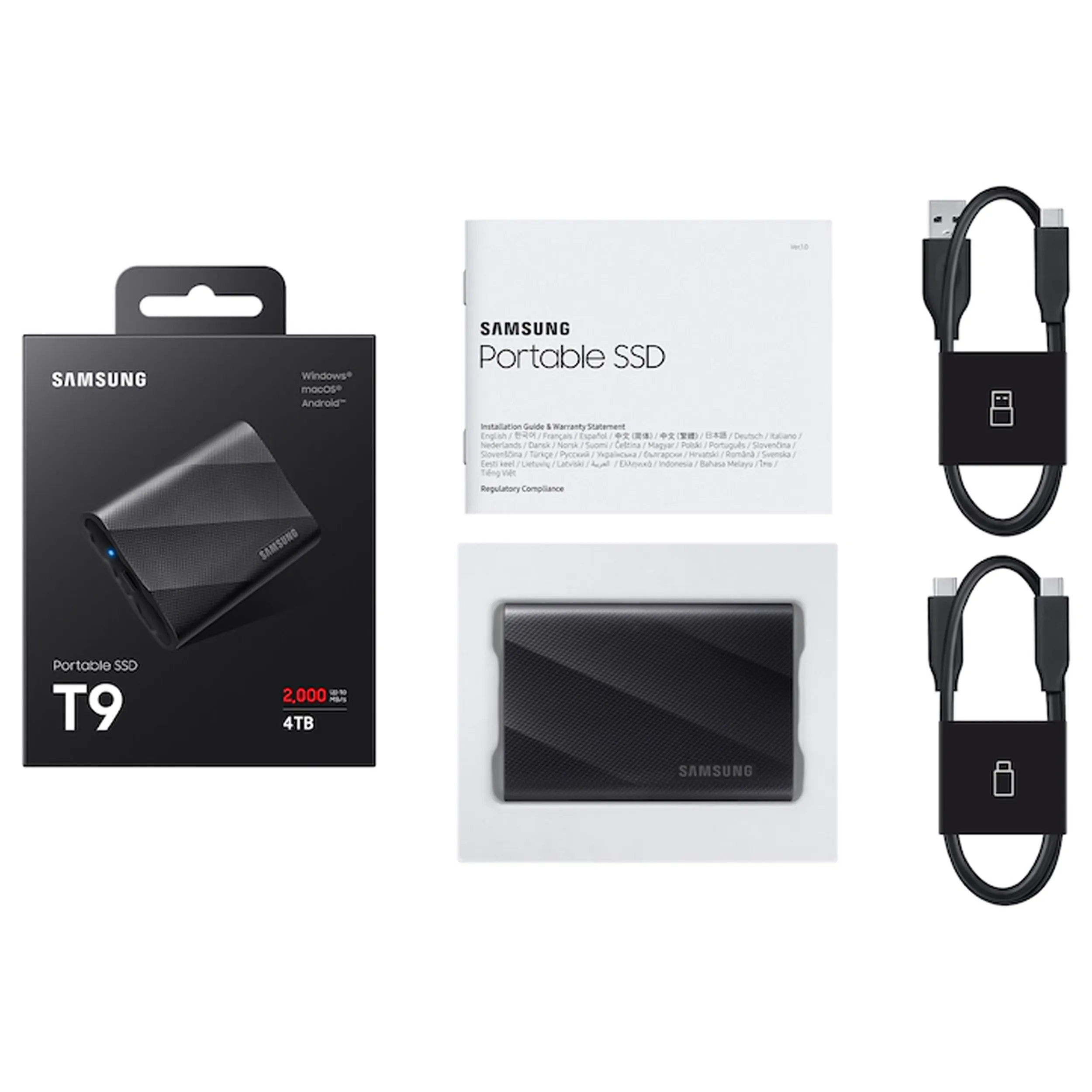 דיסק SSD נייד Samsung T9 4TB USB3.2