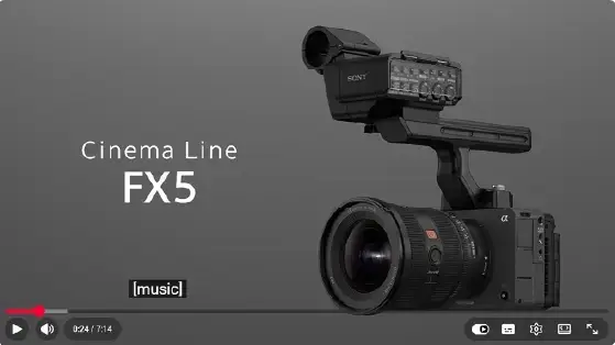 גוף מצלמה דיגיטאלית Sony FX5