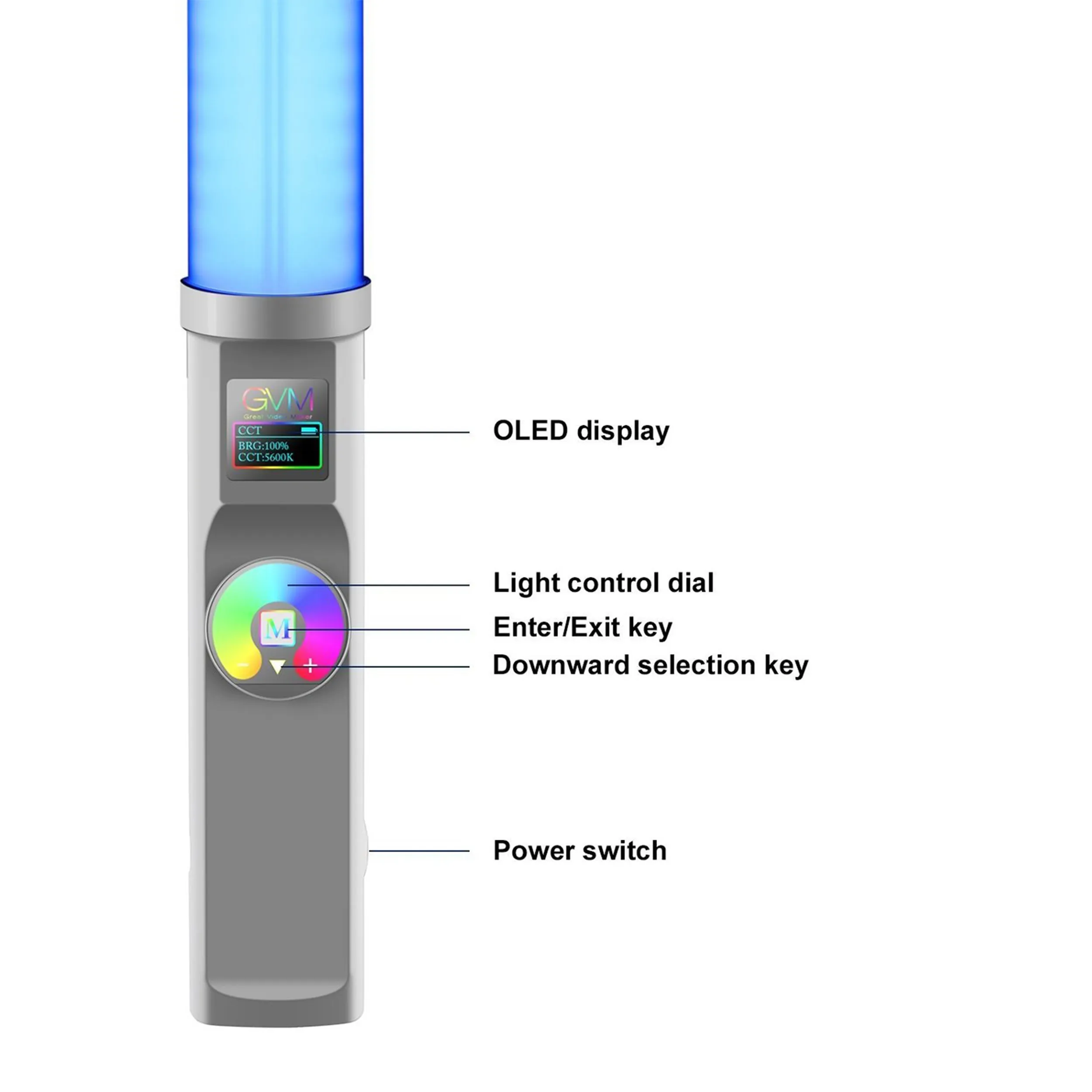 שרביט אור GVM Bi-Color RGB-T20R