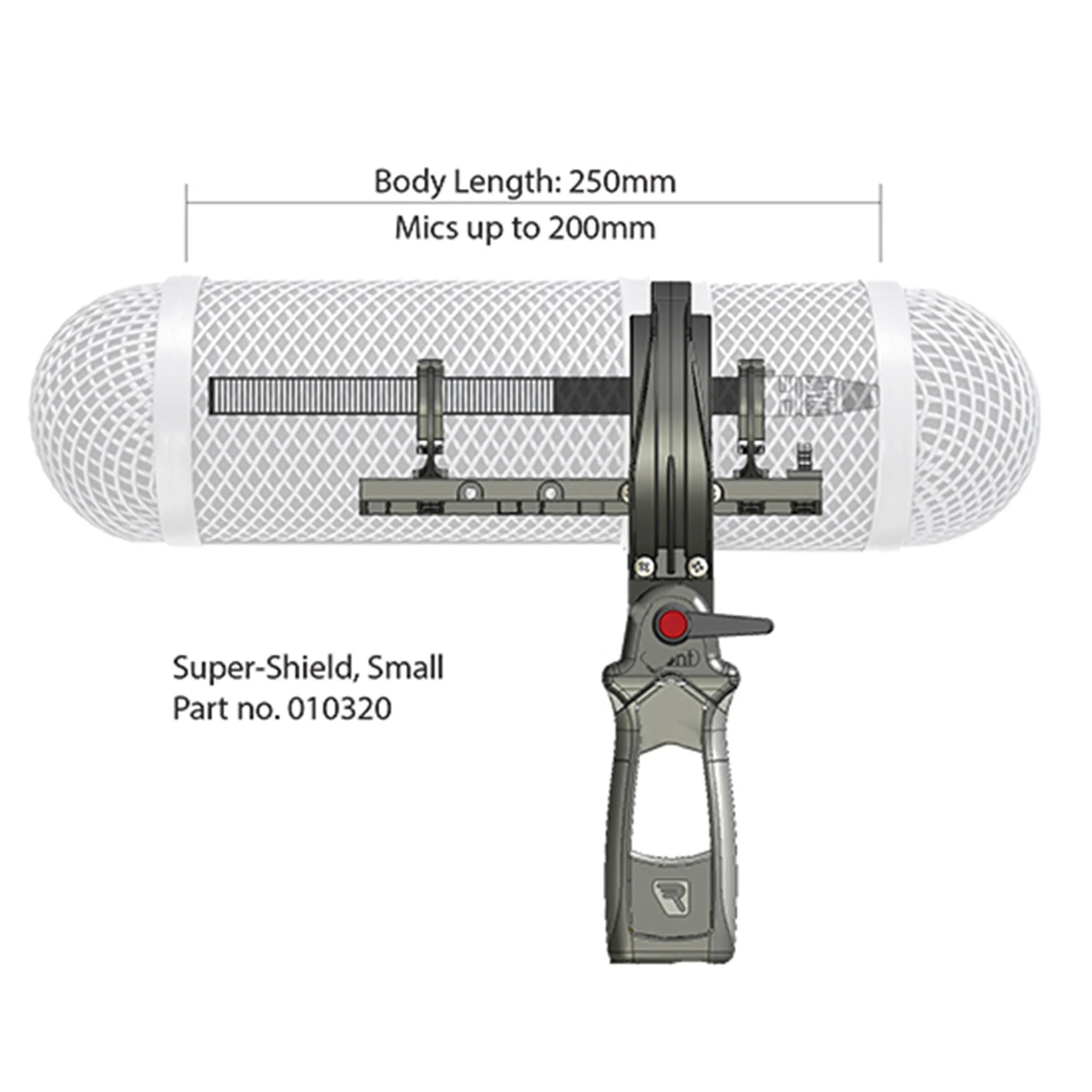 סט מגן רוח צפלין קטן Rycote Super-Shield