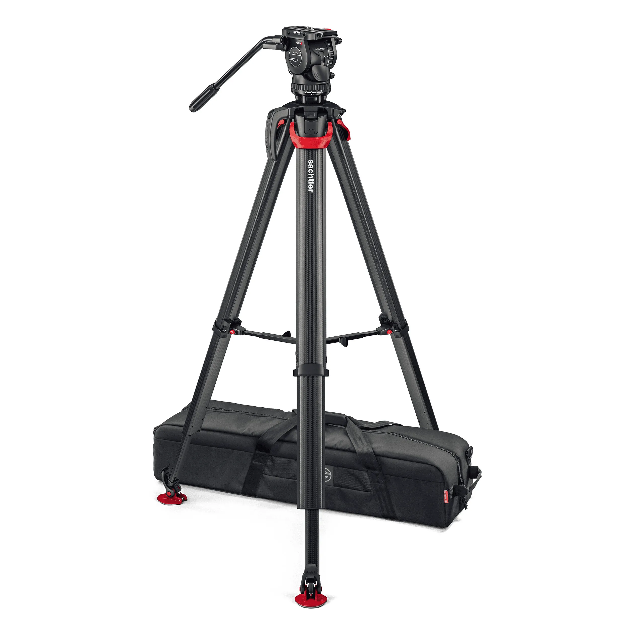 סט חצובת וידאו Sachtler aktiv6 flowtech75 MS