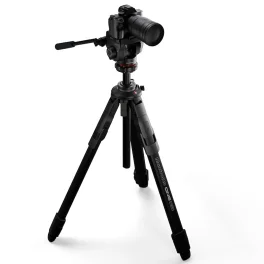 קיט חצובת אלומיניום פתיחה מהירה Manfrotto One + ראש וידאו 500X