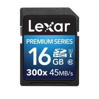 כרטיס זיכרון Lexar 16GB SDHC 300X Premium II (Class 10) U1