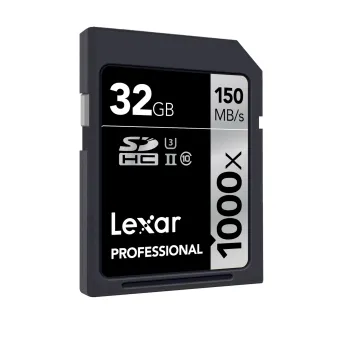 כרטיס זכרון Lexar 32GB 1000x Professional SDHC UHS2