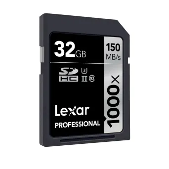 כרטיס זיכרון Lexar 32GB 1000x Professional SDHC UHS2