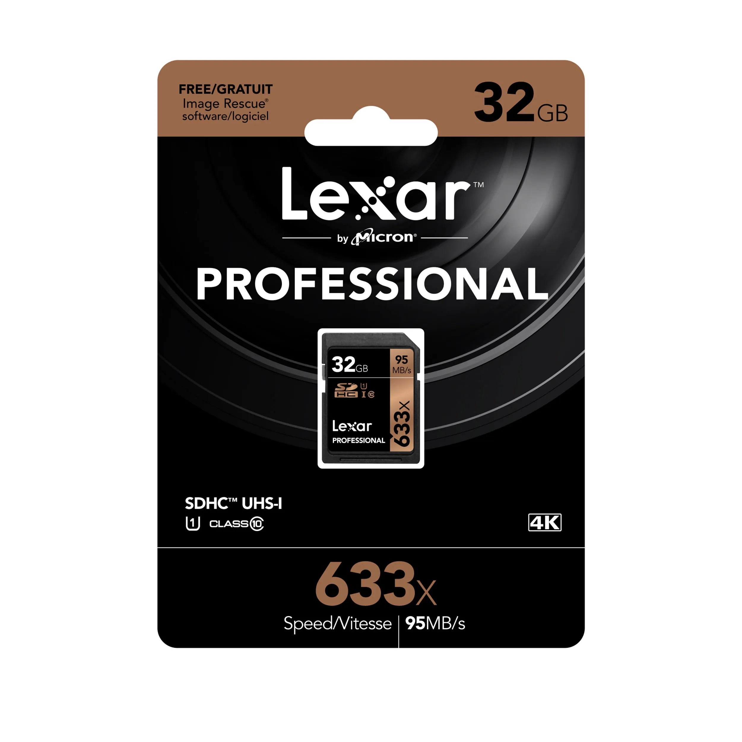 כרטיס זיכרון Lexar 32GB 633X Professional SDHC UHS-1 (Class 10) U1