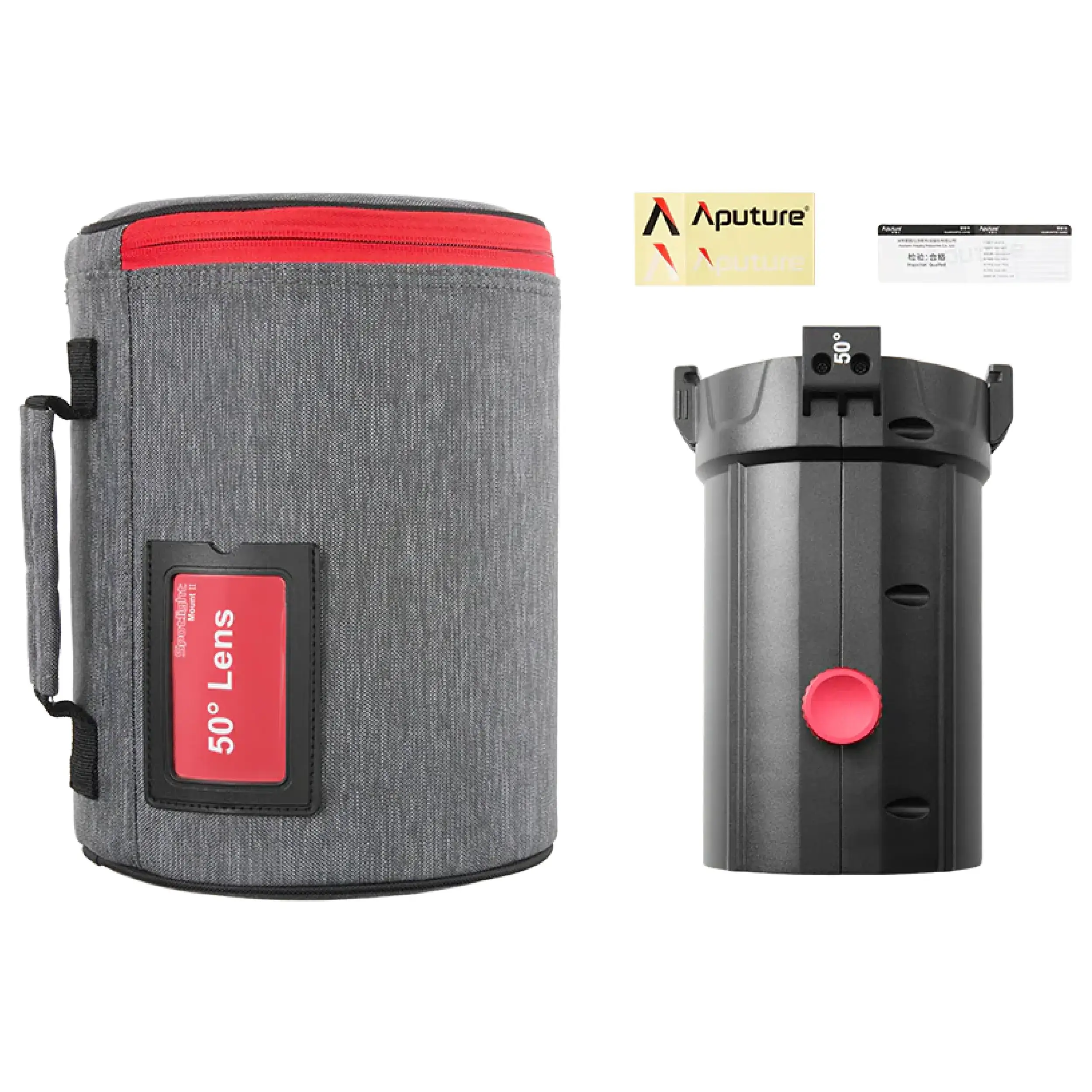 מחבר תאורת ספוט 50° גרסה II לפנסי Aputure