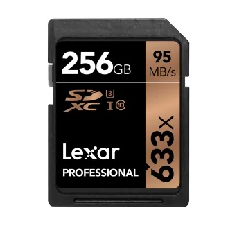כרטיס זיכרון Lexar 256GB 633X Professional SDXC UHS-1 (Class 10) U3