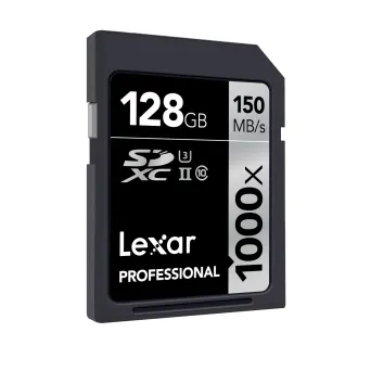 כרטיס זיכרון Lexar 128GB 1000x Professional SDXC UHS2