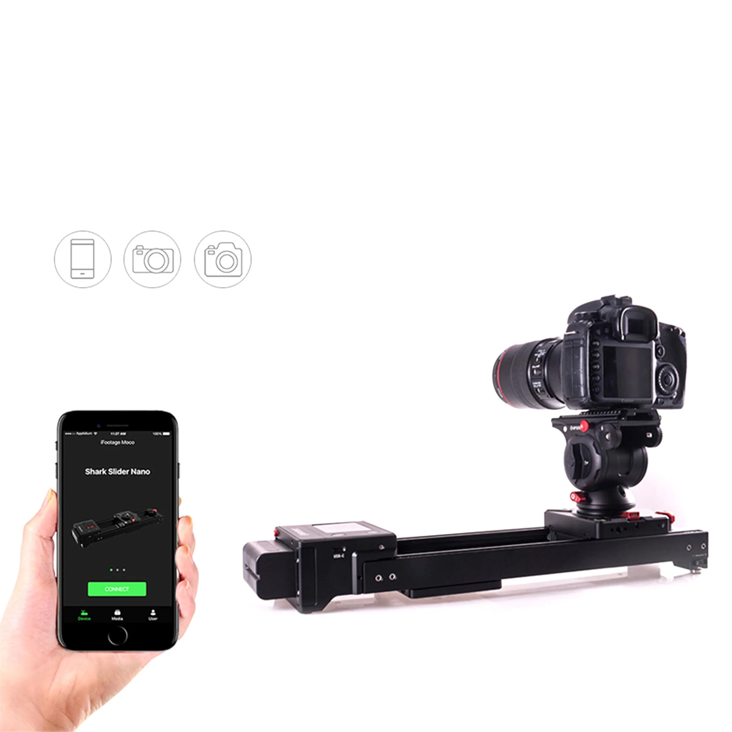 סליידר ממונע iFootage Shark Slider Nano