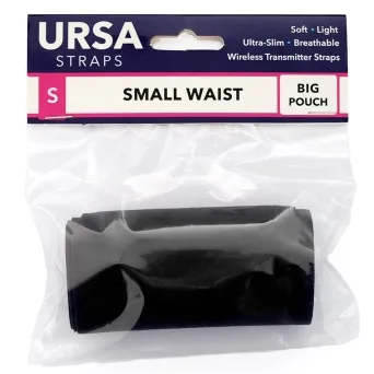 רצועת מותן קטנה, פאוץ' משדר גדול, צבע שחור URSA Straps