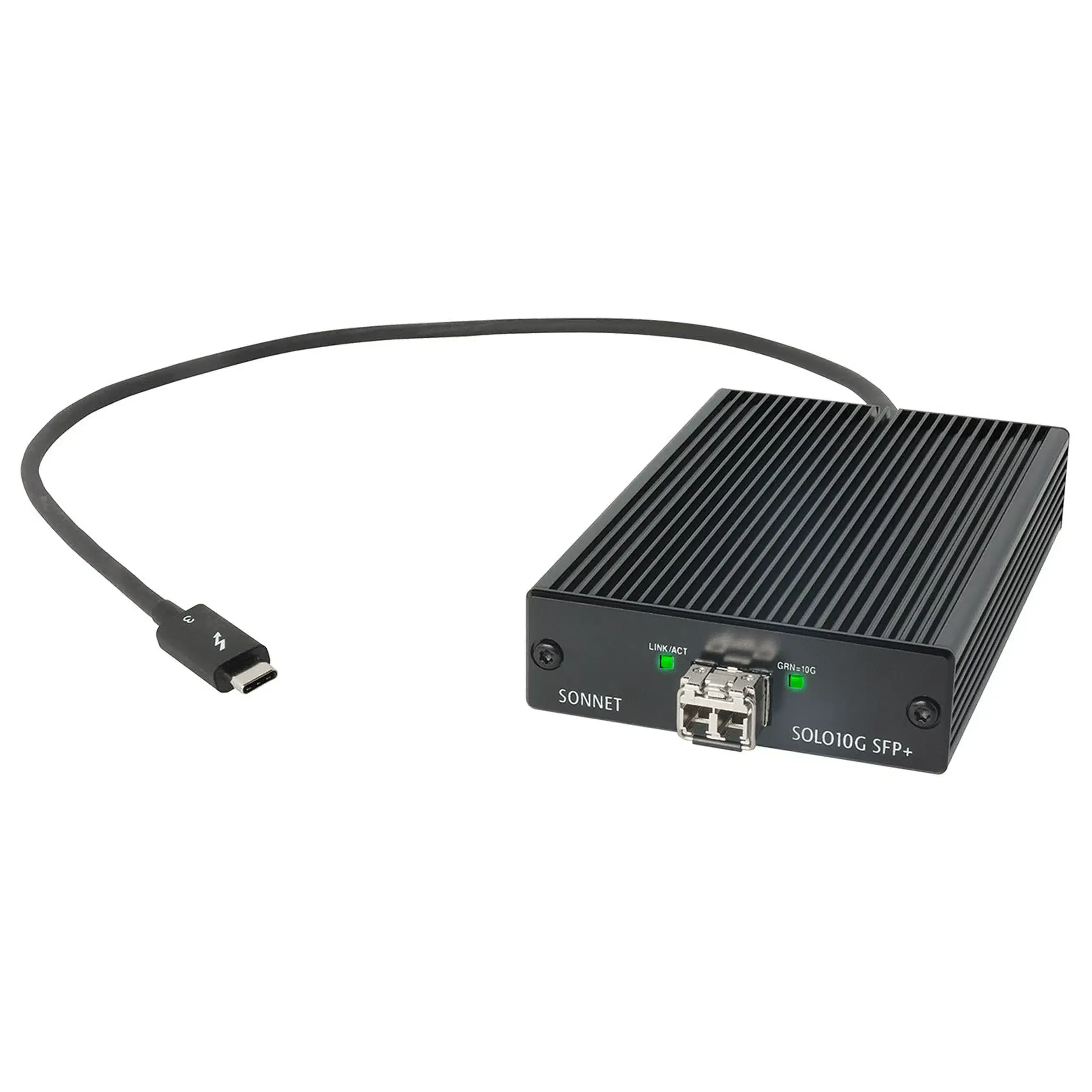 SONNETvSolo 10G Thunderbolt 3 to SFP+ 10 Gigabit Ethernet Adapter (SFP+ [SR] included)