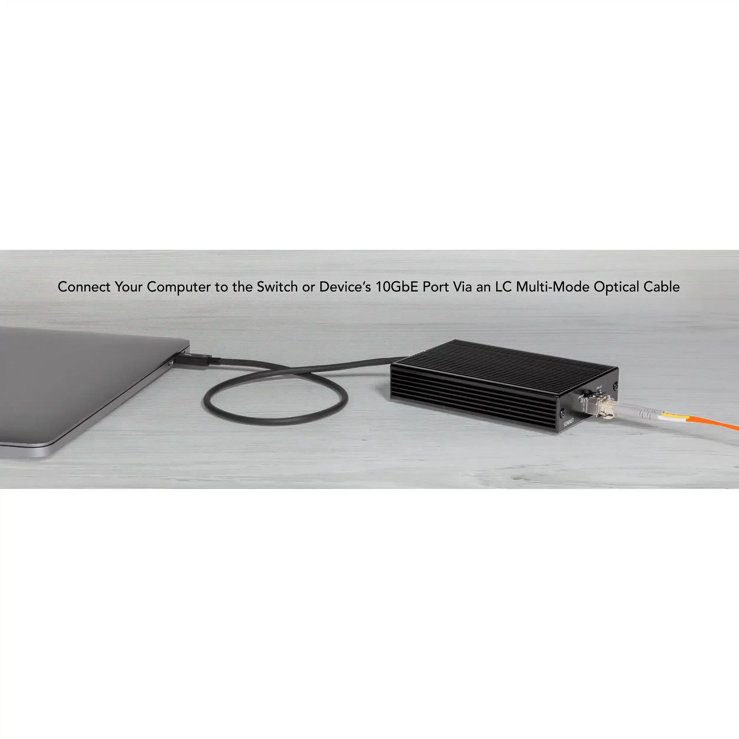 SONNETvSolo 10G Thunderbolt 3 to SFP+ 10 Gigabit Ethernet Adapter (SFP+ [SR] included)