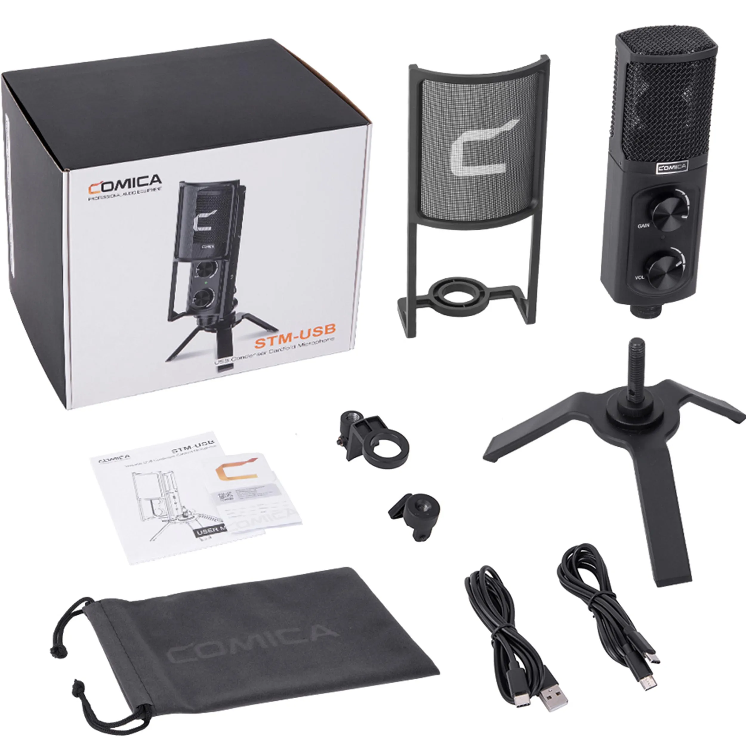 מיקרופון USB קונדנסר Comica STM-USB